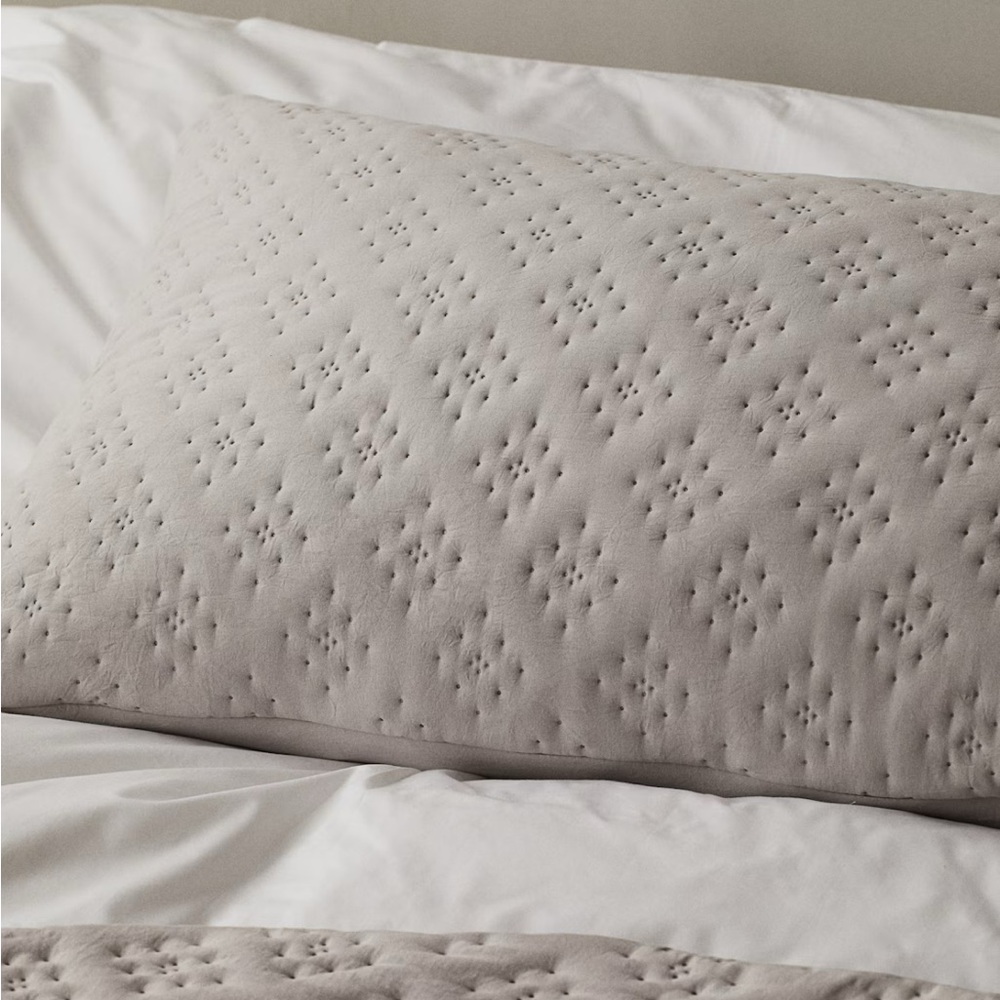 ✨ISO✨ 2 H&M Taupe Quilted Cushion Covers